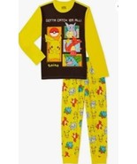 Pokemon Characters Boys 2 Piece Pajama PJ Set Long Sleeve Size Small 6/7... - £17.22 GBP