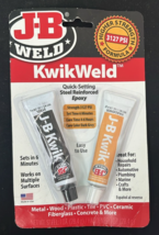 J-B Weld 8276 Ready To Mix Epoxy Adhesive, Two 1 Fl Oz Tubes, Dark Gray, - £7.42 GBP