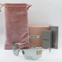 MIU MIU MU54YS 5AK30B Gold/Light Grey 80-14-110 Sunglasses New Authentic - £273.69 GBP