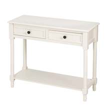 Console Table Sideboard Wooden Sofa Table With 2 Drawers and Bottom Shel... - €100,53 EUR