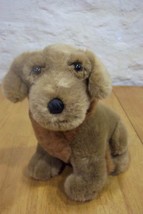 A&amp;A CUTE BROWN PUPPY DOG 10&quot; Plush Stuffed Animal - £12.02 GBP