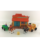 Fisher Price Play Family Little People Western Town Playset Figures Vint... - $301.15 CAD