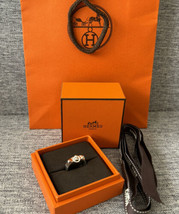 Hermes $570 Collier De Chien Ring , small model , Size 55, NIB.! - £427.76 GBP