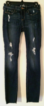 Hollister jeans size 24 X 28 women distressed low-rise skinny (stretch) ... - £7.86 GBP