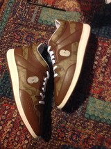 Coach Men&#39;s Brown Leather &amp; Coated Canvas Mid Sneakers- 11.5D &amp; 12D - Ne... - $249.00