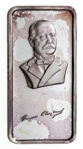 Grover Cleveland - Hamilton Mint 1 oz 999 Fine Silver Art Bar 1975 - £71.11 GBP