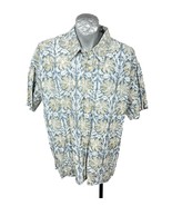 Orvis Green Grey Blue Leafy 2XL Mens Shirt SS XXL Tropical Hawaiian - $26.68