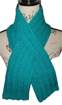 Solid Color Ribbed Texture Ribbon Scarf w/Keyhole Design - All Colors Available! - £14.15 GBP