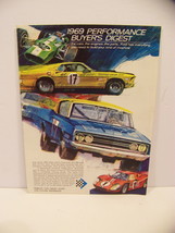 1969 Performance Buyers Digest Ford Cobra Torino Mustang Mach 1 Xl Gt Brochure - £35.54 GBP