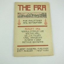 THE FRA MAGAZINE August 1916 E. Hubbard Roycrofters Arts &amp; Crafts Ads w/... - $34.99
