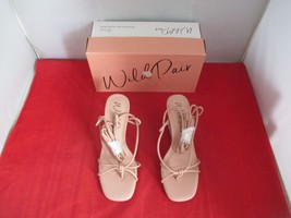 WILD PAIR Santeago Ankle-Tie Dress Sandals $69 - US Size 5 - Nude - #816 - £14.00 GBP