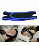 Anti Snoring Sleep Apnea Jaw Solution Snore Stop Belt Cpap Blue Chin Strap - $135.06 MXN