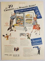 1949 Print Ad Crosley Shelvador Refrigerator Freezer Family Cincinnati,Ohio - £11.80 GBP