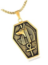 Egyptian Ankh Cross Stainless Steel Men Dog Tag God - $47.83
