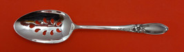 White Orchid by Community Plate Silverplate Serving Spoon Pierced 9-Hole Custom - $38.61