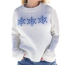 Wooden Ships snowflake trio sweater White - $89.00