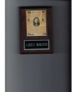LIZZIE BORDEN WANTED POSTER PLAQUE MASS SOCIALITE ACCUSED AXE MURDERER C... - £3.85 GBP
