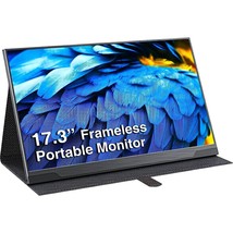Portable Monitor - Upgraded 17.3 Inch 1080P Fhd Ips Hdr 100% Srgb Freesync Usb-C - £358.82 GBP