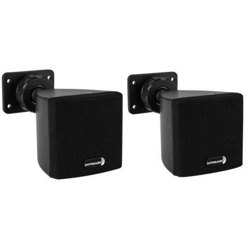 Dayton Audio - SAT3B - 3" Cube Speakers  Pair - Black - 8 Ohm - $69.95