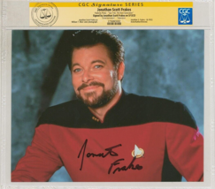 TNG Star Trek CGC SS SIGNED Publicity TV Photo Jonathan Frakes / Command... - €134,74 EUR