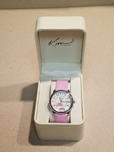 KIM ROGERS LADIES PINK FLORAL WATCH #14394 (NEW) - $19.75