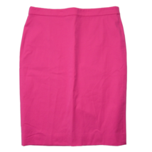 NWT J.Crew Petite No. 2 Pencil in Bright Begonia Pink Bi-stretch Cotton Skirt 2P - $51.48