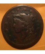 1838 US Coronet Liberty Head Large Cent  20210196 - £19.91 GBP