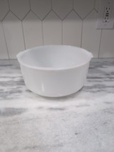 Glasbake Made for Sunbeam 19CJ Mixing Bowl, Vintage Milk Glass Bowl, Kitchen  - £23.37 GBP