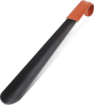 NINEMAX Shoe Horn Long Handle for Seniors - Metal, 16.5&quot; Long, Boot Horn with Le - £10.29 GBP
