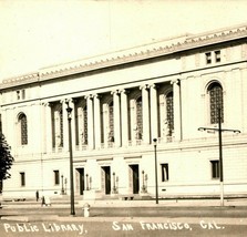 RPPC Public Library San Francisco California CA UNP AZO 1918-30 Postcard - £3.18 GBP