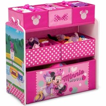 Minnie Mouse Pink Bow Toy Organizer Storage Bins Kids Playroom Box Chest... - £80.36 GBP