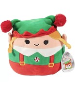 Xlarge Squishmallows Emmy Elf 12&quot; Squishmallow Christmas Plush Toy New tag - $449.24 MXN