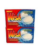 (2) Wisk Laundry Detergent Dual Action Tablets Laundry Detergent 2 Pack New - £18.30 GBP