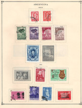 ARGENTINA 1965-1966 Very Fine  Mint &amp; Used Stamps Hinged on list: 2 Sides - £0.87 GBP
