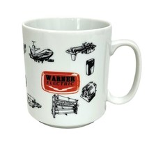 Vtg Warner Electric Coffee Mug Advertising Electrical Parts Auto Air Industry - £20.84 GBP