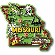 Missouri Colorful State Magnet by Classic Magnets, 3.3&quot; x 3&quot;, Collectibl... - £4.49 GBP
