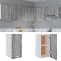 Hanging Cabinet Grey Sonoma 29.5x31x60 cm Engineered Wood - £21.77 GBP