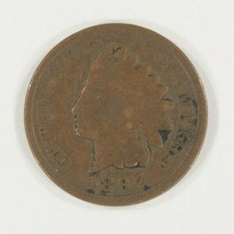 1897 Indiano Testa 1C Cent 2.5cm Collo Buono Stato, Marrone Colore FS 1C... - $39.55