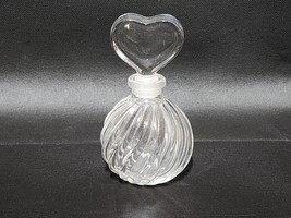 Vintage ROYAL DOULTON Crystal Swirl Perfume Bottle And Heart Stopper / D... - $16.62