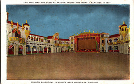 Vtg Postcard Illinois Chicago Aragon Ballroom Lawrence Near Broadway Unposted - £4.46 GBP