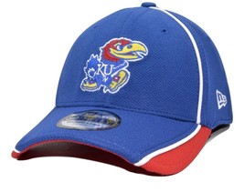 University of Kansas Jayhawks New Era 39Thirty Batting Practice Cap Flex Fit Hat - £14.95 GBP