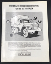 October 1977 US Military Systematic Inspection Procedure for 2.5 Ton Truck - £111.94 GBP