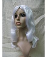White Spirited Costume Wig Angel Haunted Xmas Spirit Ghost Mrs Claus Sno... - $271.49 MXN