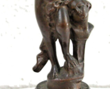 FRANZ IFFLAND 1862-1935 Young Boy Sculptor Signed Miniature Bronze Sculp... - $395.01