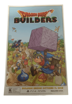 Dragon Quest Builders Poster 2016 NYCC Pax West Double-sided - 11&quot; x 17&quot; - £7.07 GBP