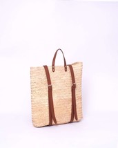 straw bag French Basket Natural Bag, Beach Bag, Handmade Bag, Morocco Ba... - £55.94 GBP
