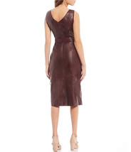 Genuine Leather Dress Stylish Burgundy Women Soft Lambskin Formal Handma... - $196.35+
