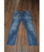 RRP 249$ Diesel Buster Mens Super Jeans Size W34 L34 XL 100% Cotton Fast... - £20.12 GBP