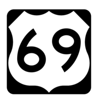US Route 69 Sticker R1929 Highway Sign Road Sign - $1.45+