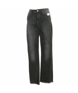 FREE PEOPLE Black High Rise Crop Straight Stretch Jeans 28 - $49.99